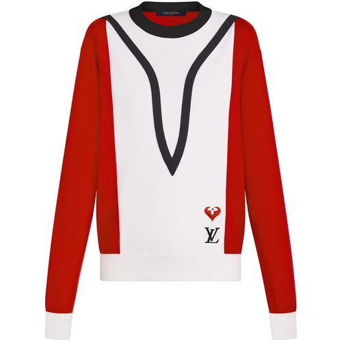 LOUIS VUITTON Old School Color Block Sweater 