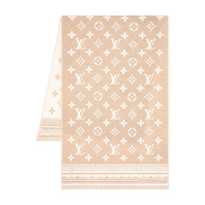 Louis Vuitton Amazingram Stole In Beige