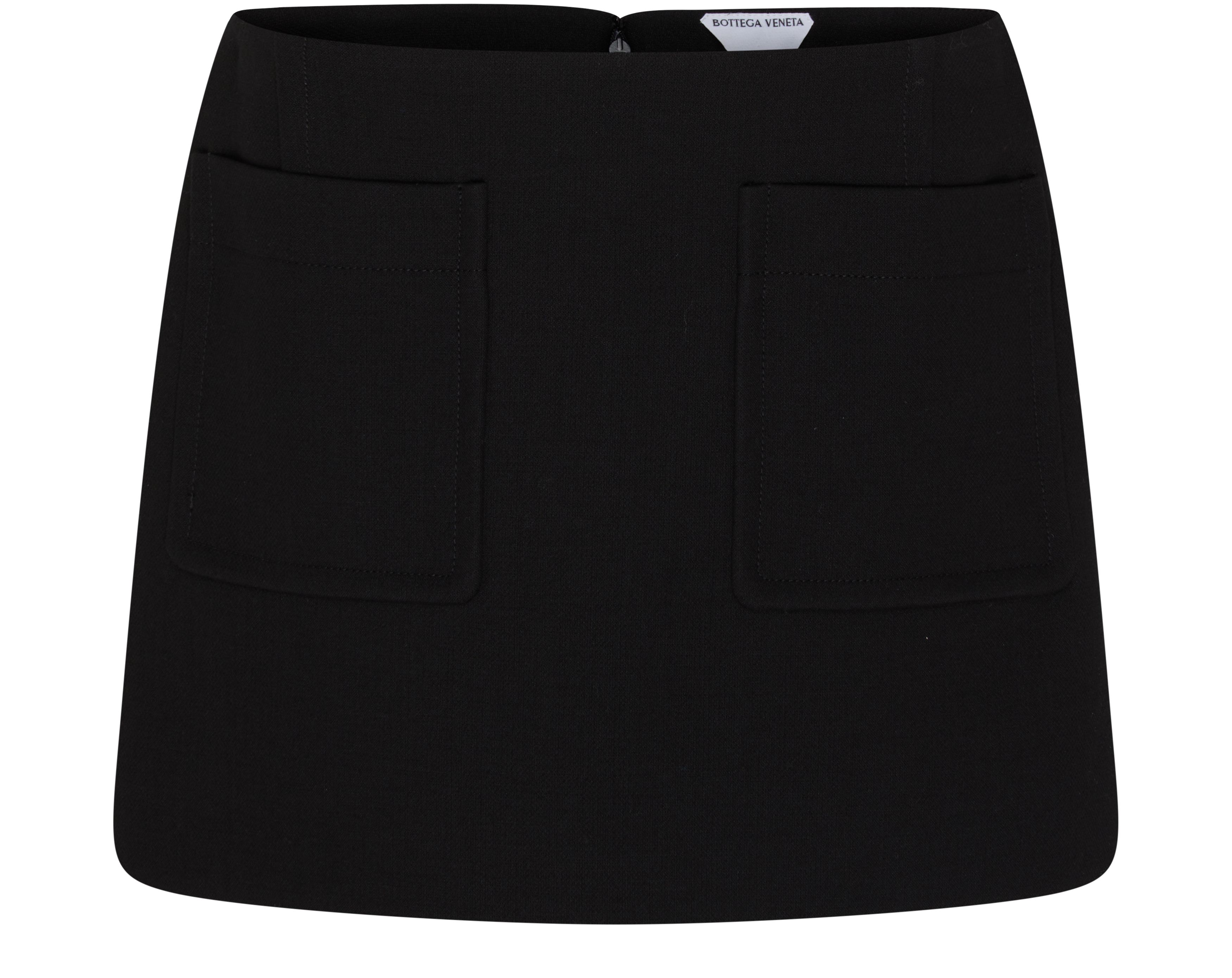 Wool mini skirt