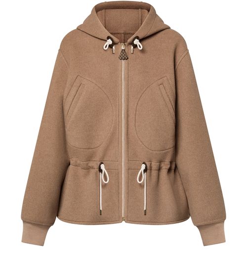 LOUIS VUITTON Veste double-face à capuche
