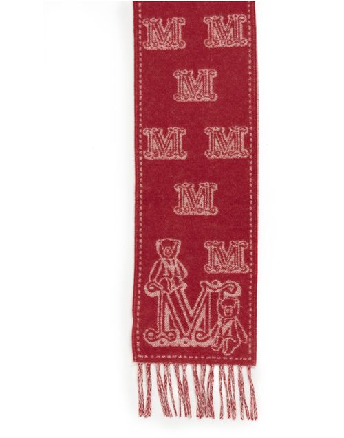 MAX MARA Wsanima logo scarf