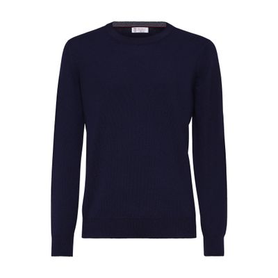 Brunello Cucinelli Cashmere Sweater In Blue