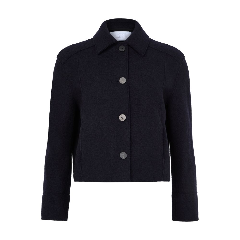 Boiled wool short jacket thumbnail 7