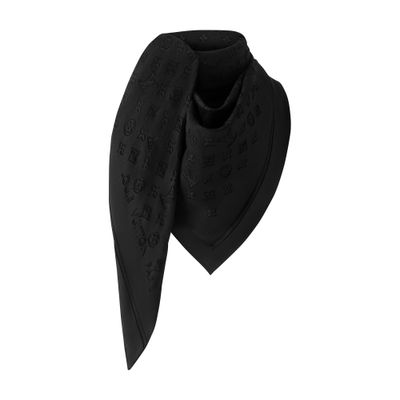 Louis Vuitton Shadowgram Shawl In Black