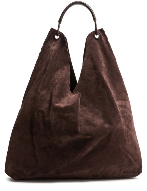 THE ROW Bindle Three bag in suede