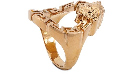 Versace greca hotsell and medusa ring