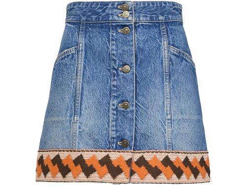 VALENTINO GARAVANI Mini denim skirt