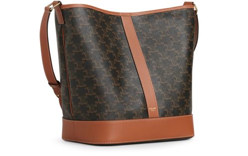 CELINE Medium bucket bag in Triomphe canvas