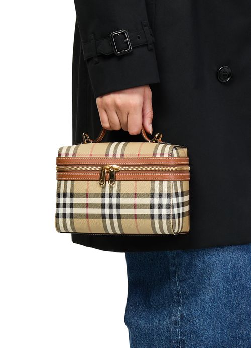 BURBERRY Check Vanity Bag​
