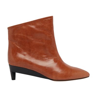 Shop Isabel Marant Deyan Boots In Cognac