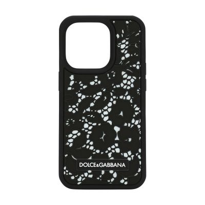 Dolce & Gabbana Iphone 14 Pro Cover In Black