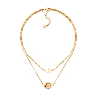 Women's CD Mini Bow Necklace | DIOR | 24S