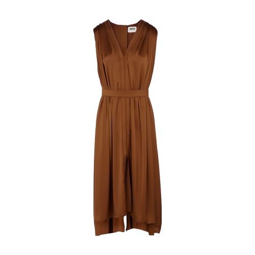 Belted midi dress