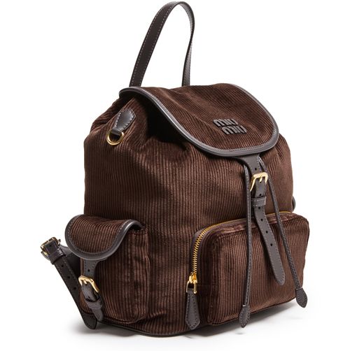 MIU MIU Rucksack aus Samt