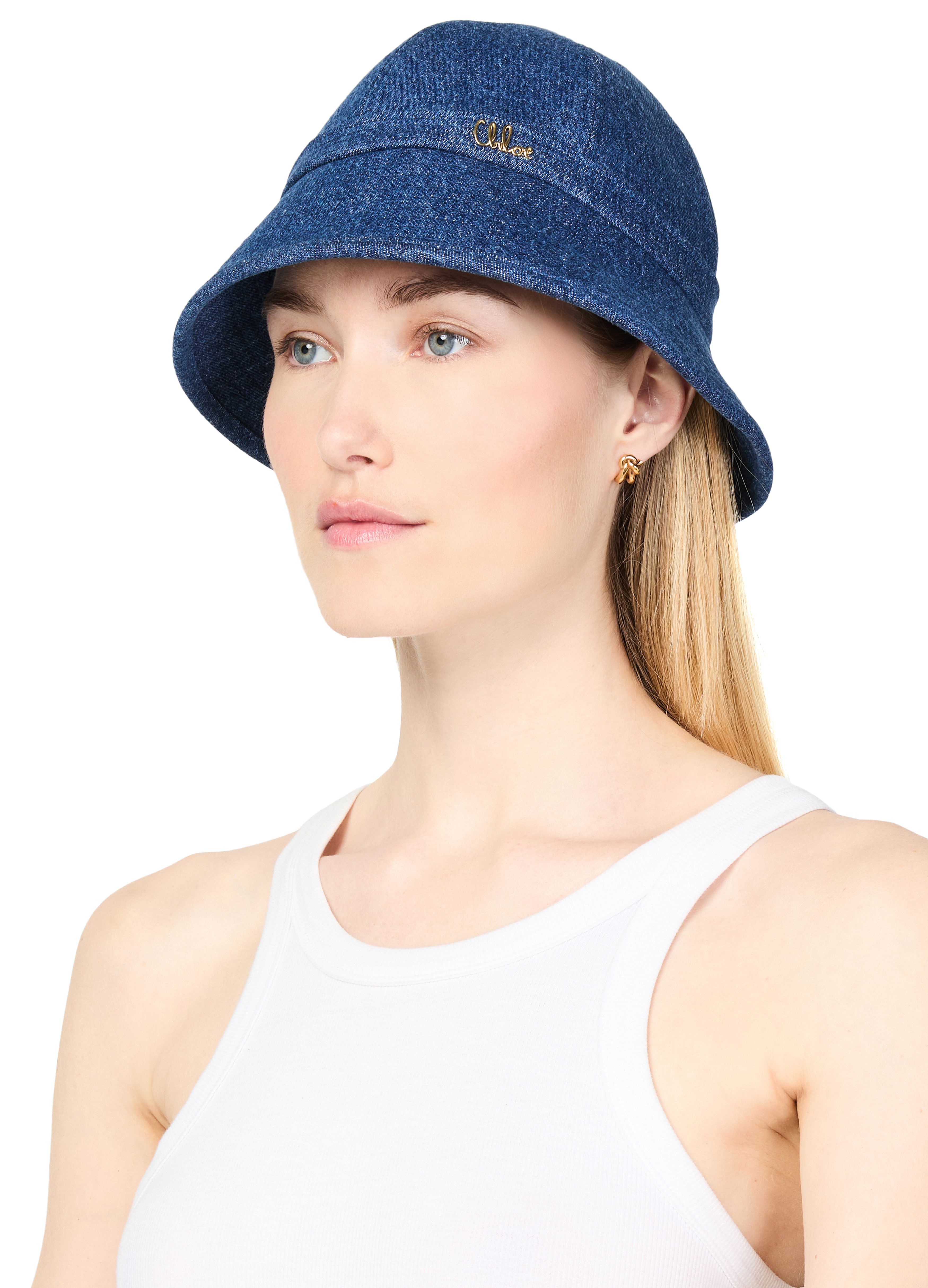 Chloé iconic denim bucket hat thumbnail 5