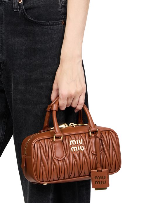 MIU MIU Arcadie quilted nappa leather bag