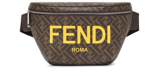 Fendi Ff Logo Print Belt Bag