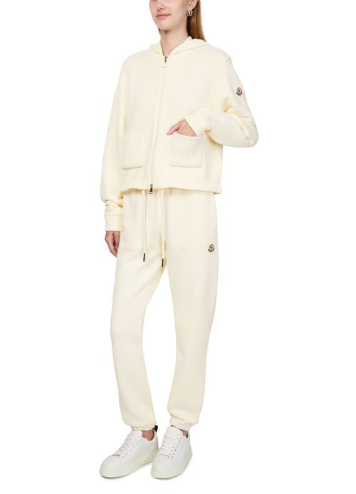 MONCLER Zip up bi-material jacket
