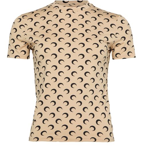 MARINE SERRE Recycled Moon jersey short sleeves top