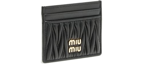 MIU MIU Porte carte en cuir matelassé