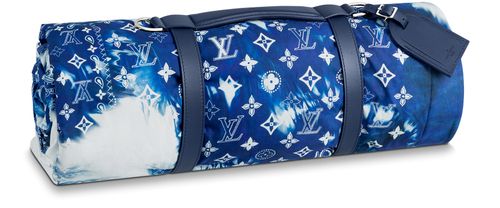 LOUIS VUITTON Monogram Bandana Beach Blanket & Holder