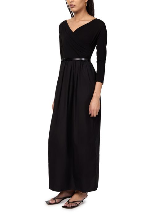 MAX MARA Kaiser bi-material maxi dress
