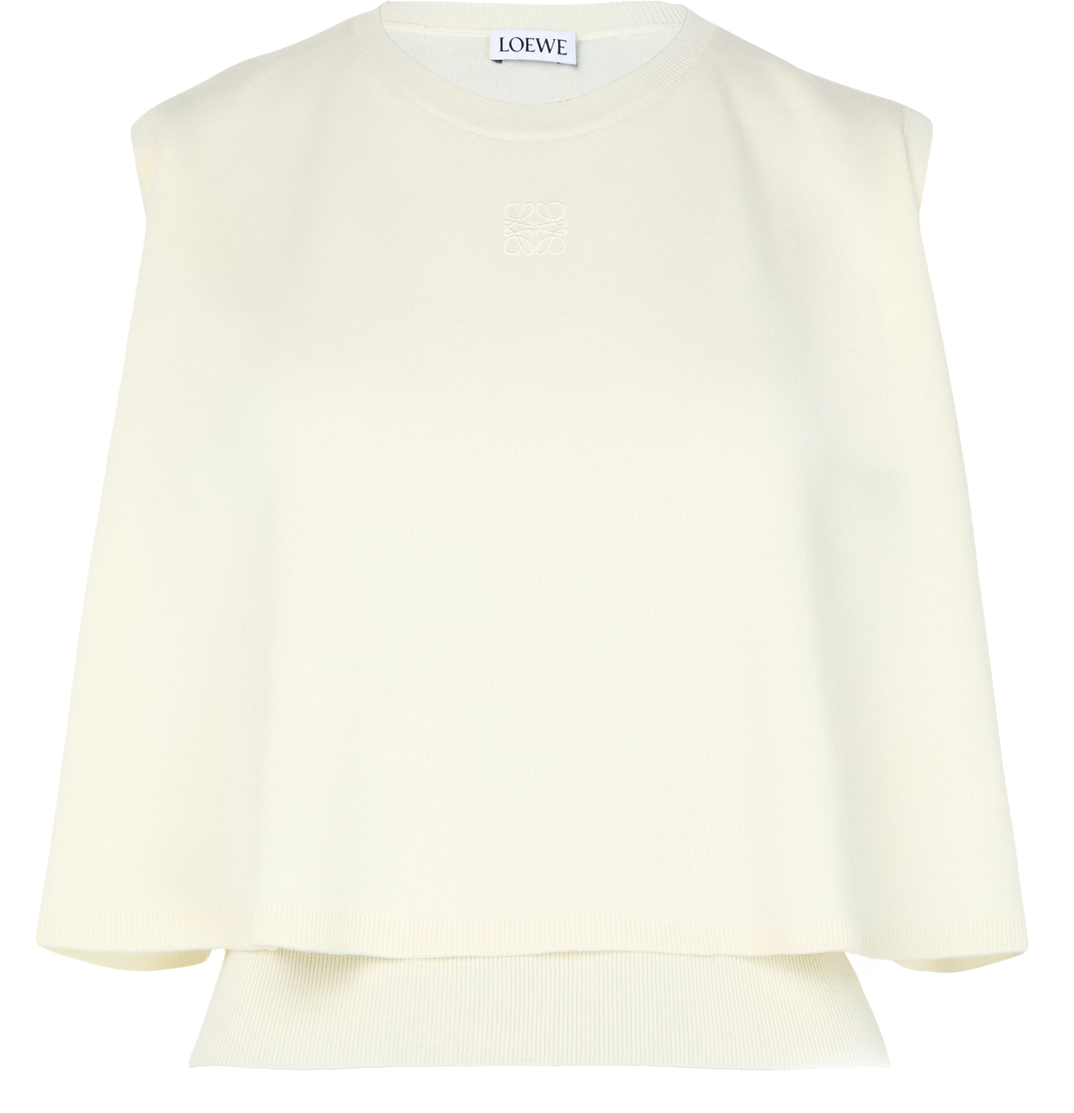 Sleeveless knit sweater