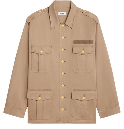 CELINE Veste saharienne en coton technique