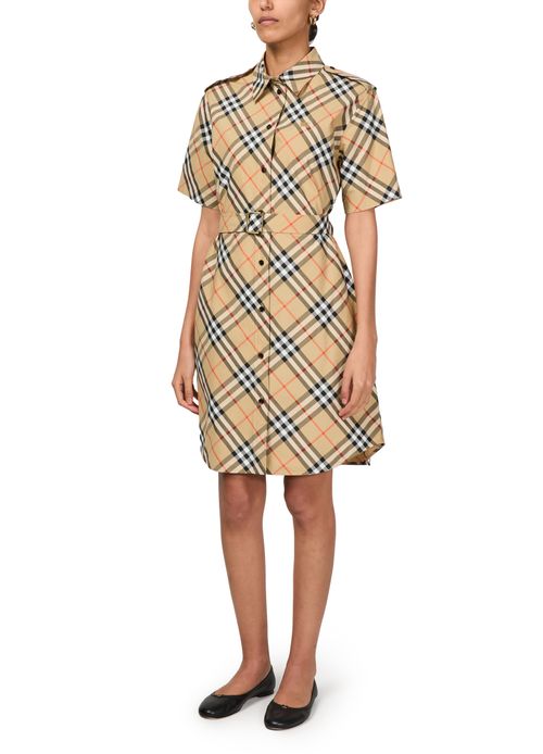 BURBERRY Check shirt dress