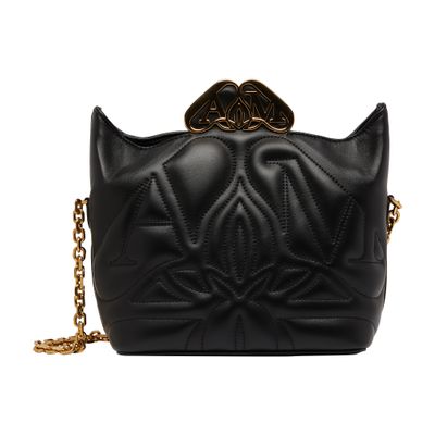 Alexander Mcqueen The Seal Box Crossbody Bag In Black