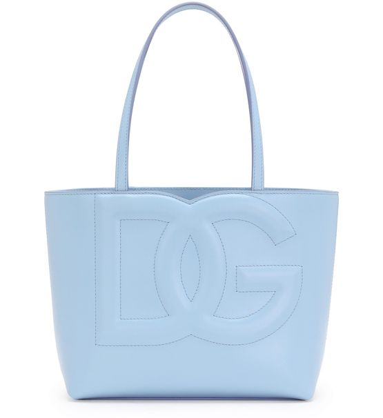 DGロゴ付きカーフスキン スモール ショッピングバッグ レディース  