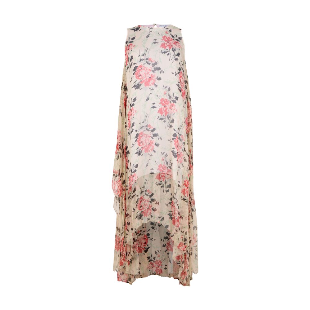 Asymmetrical floral print dress thumbnail 7