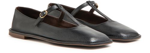 THE ROW Square T-strap ballerinas