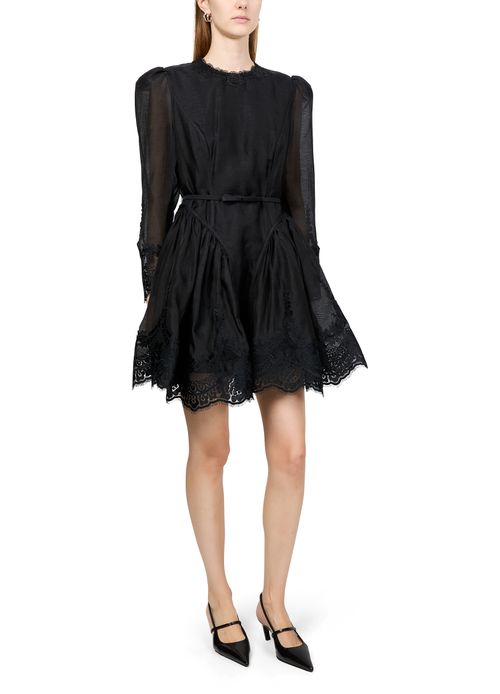 ZIMMERMANN Hypnotic lace trim mini dress