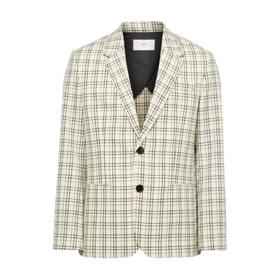 Ami Alexandre Mattiussi Semi Lined Jacket In Off-white