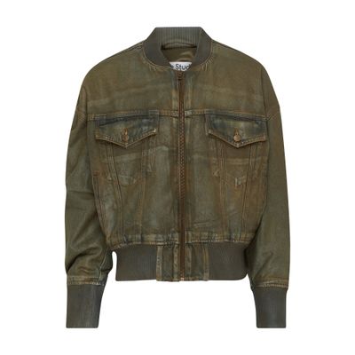 Shop Acne Studios Bomber Jacket In Blue_beige