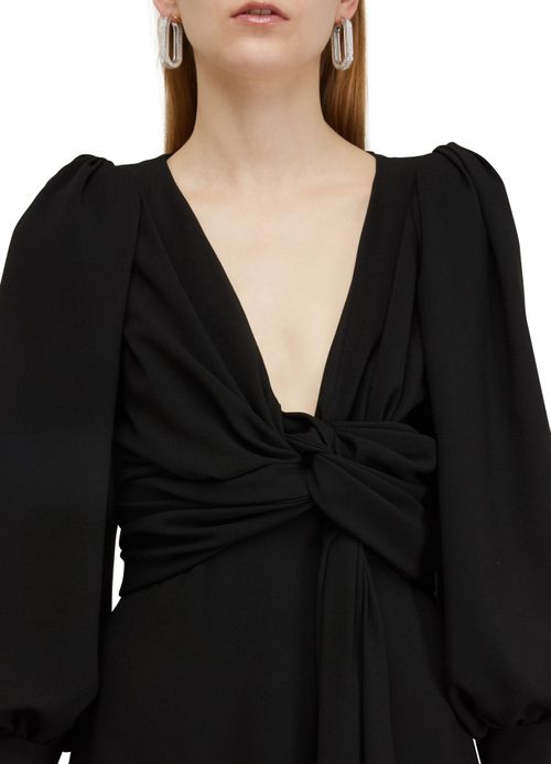 CELINE Draped sablé dress