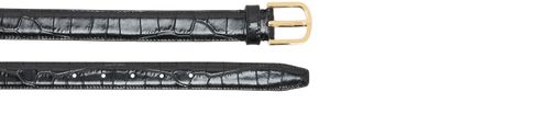 TOTEME Slim croco-embossed belt