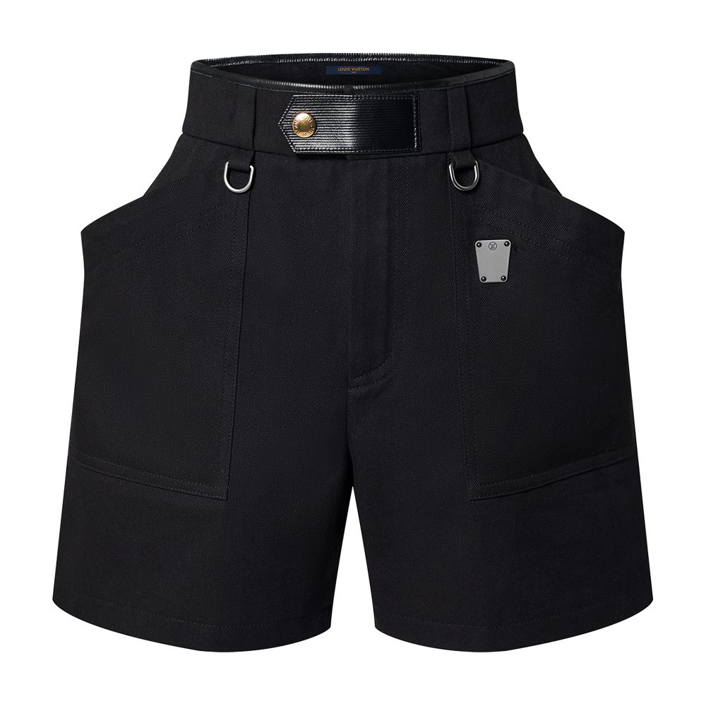 Oversized Pocket Cotton Drill Shorts thumbnail 6
