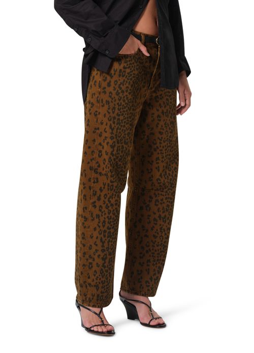 CITIZENS OF HUMANITY Miro wide leg jeans in sepia cheetah