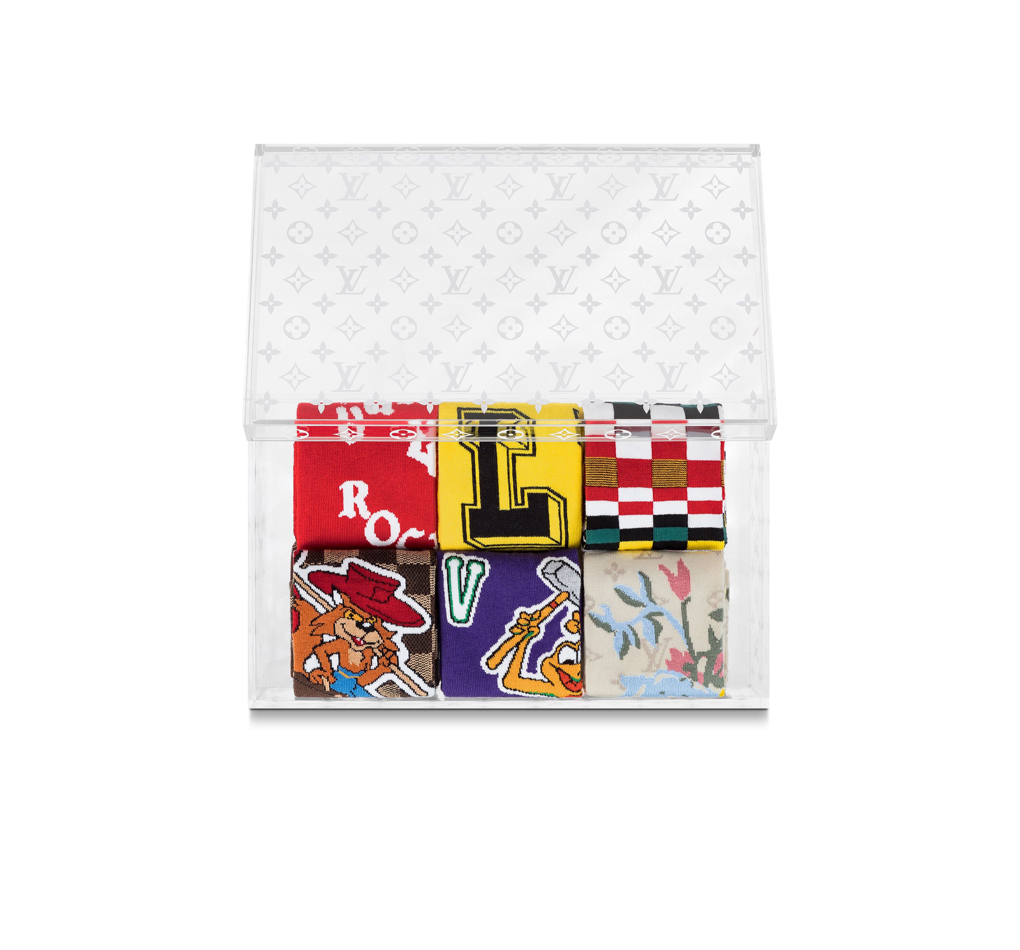 LV Archives Set Of 6 Socks thumbnail 5