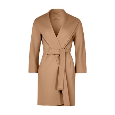 S Max Mara Messi Coat In Sand