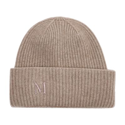 Max Mara Mm Retina Beanie In Brown
