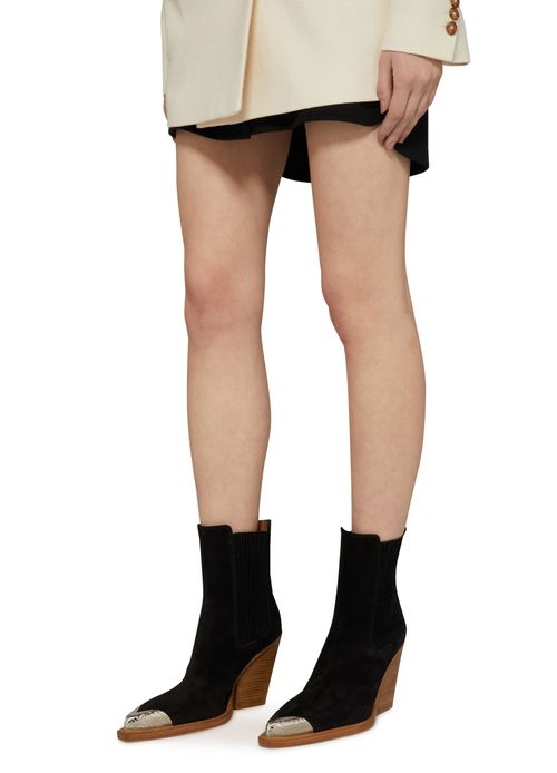 PARIS TEXAS Dallas embellished toe ankle boot 100