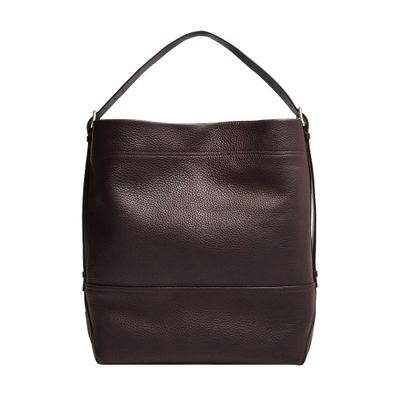 Lemaire Belted Tote Bag In Brown