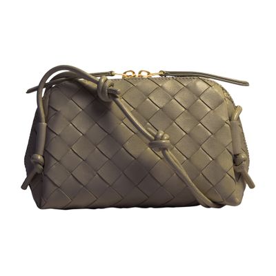 Bottega Veneta Intrecciato Concert Pouch In Green