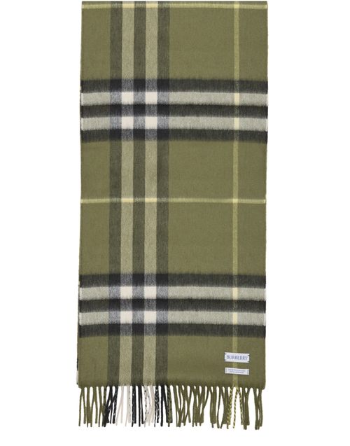 BURBERRY Check cashmere scarf