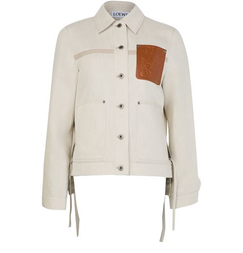 LOEWE Workwear jacket in cotton and linen
