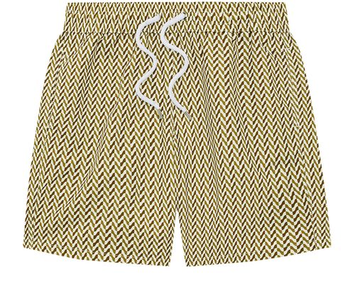 FRESCOBOL CARIOCA Copacabana herringbone board swim shorts