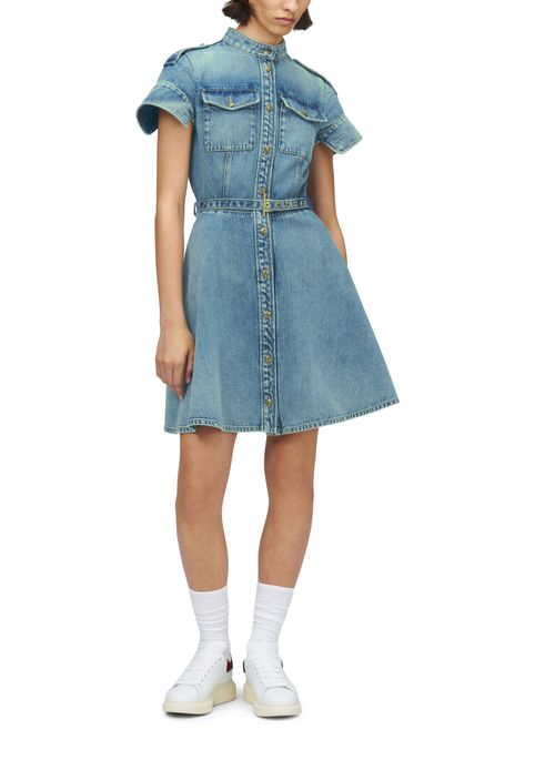 MCQUEEN Denim mini dress